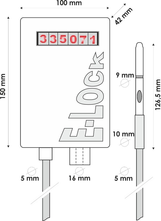 electronic reusable security seal e-lock