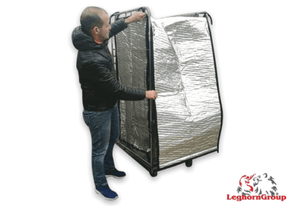 aluminum insulation cover for roll container