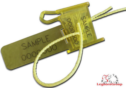 completely transparent plastic security seal anchorflag