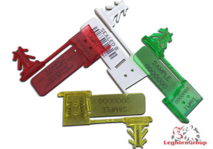 completely transparent plastic security seal anchorflag