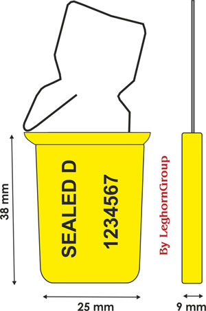 padlock style seal padlockseal 180-1 technical drawing
