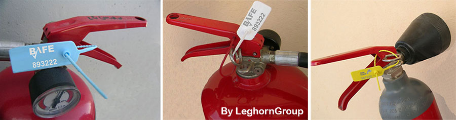 adjustable length seal suitable for fire extinguishers