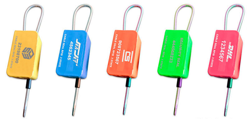 three states cableseal rfid myrmidon seal colors