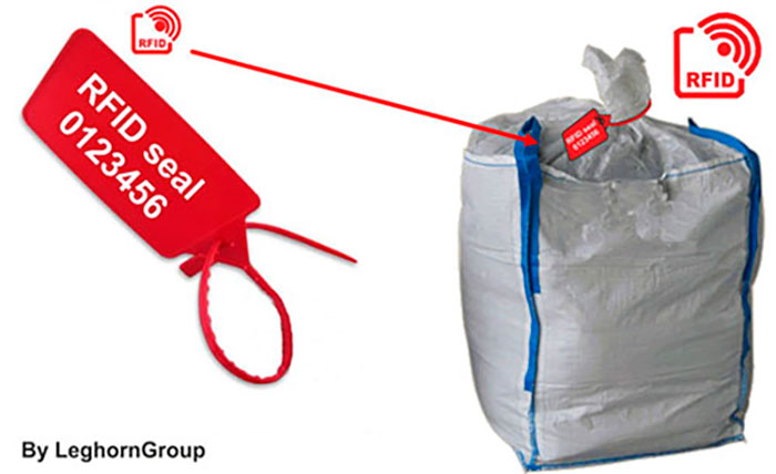 RFID seals for sludge big bag management